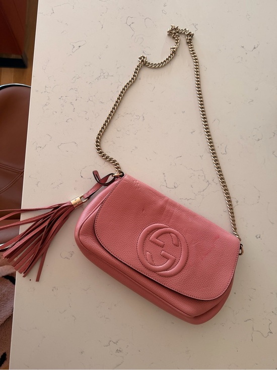 Gucci Handbags - Gucci Pink Soho Crossbody with Tassel